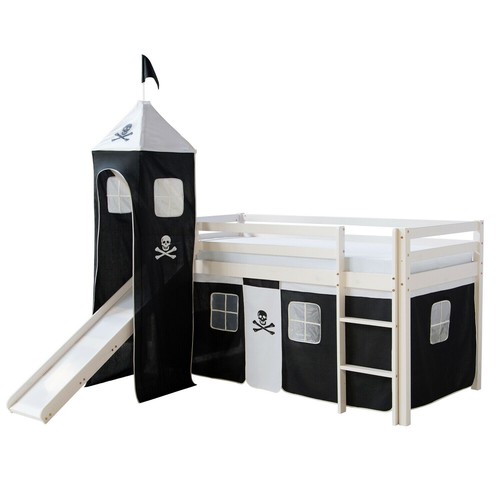 Letto soppalco con - letto, a